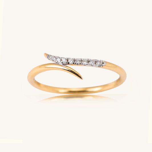 Dive into elegance with our 18 kt Teensy Wave Ring, a stunning addition from our spring edit collection, all priced affordably under Rs. 30,000. This exquisite jewellery piece effortlessly transitions from day to night, ensuring versatility for any ensemble. Ideal for gifting, it adds a touch of sophistication to her collection.