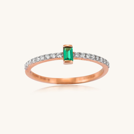 Elevate your style with our stunning 18 kt gold ring featuring a captivating emerald. Crafted for everyday wear, it seamlessly transitions from casual to formal occasions, making it the perfect accessory for women. Explore our under 30,000 collection for exquisite gifting ideas, ideal for any occasion.