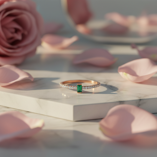 Twinkling Emerald Ring