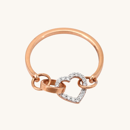 Radiate love and elegance with our Glowing Heart Ring, meticulously crafted in 18kt gold. Perfect for everyday wear, its timeless design effortlessly complements both casual and work attire, adding a touch of sophistication to any ensemble. An ideal choice for gifting, it's part of our Under 30,000 collection, ensuring affordability without compromising luxury.