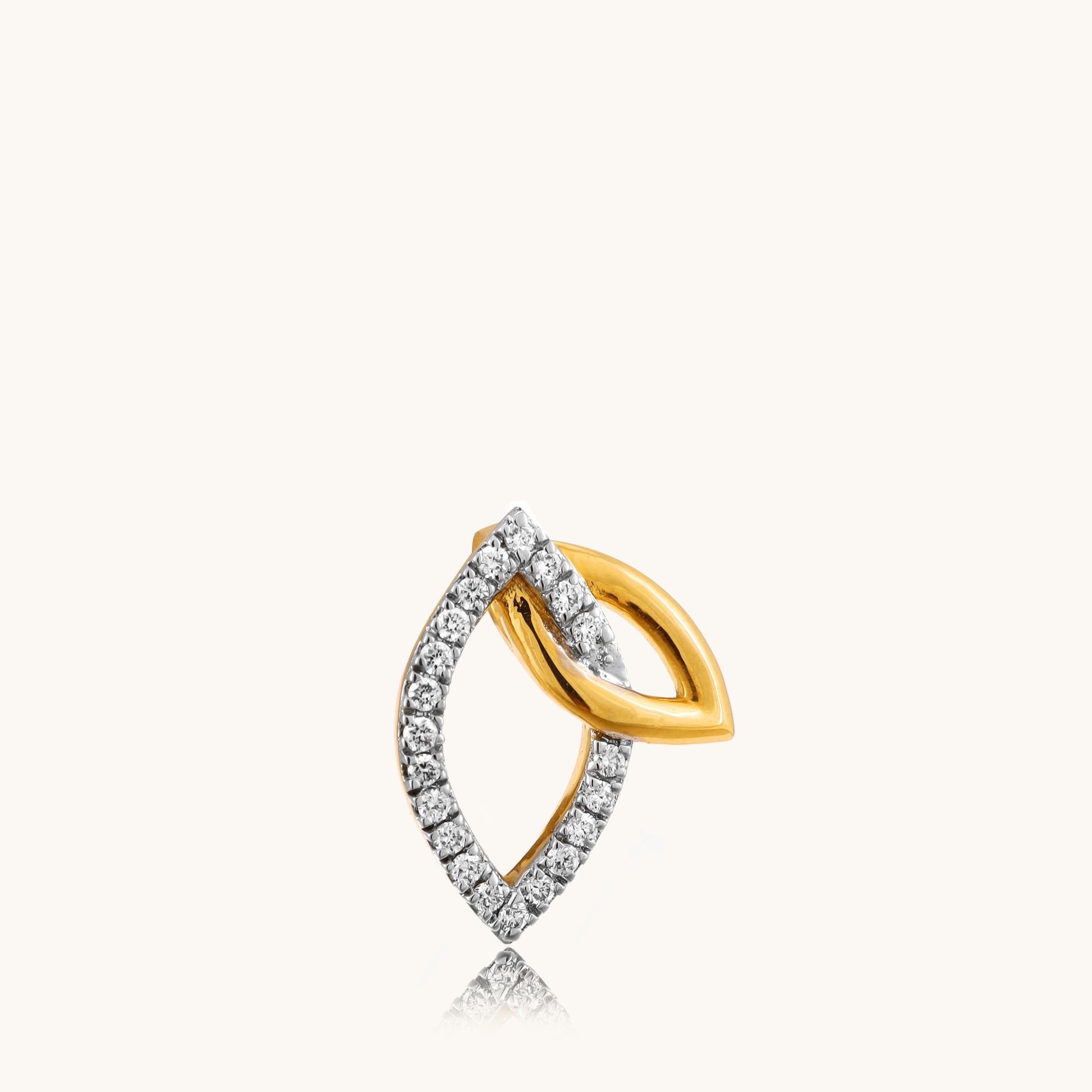 Embrace the essence of everlasting connection with our alluring 18kt gold Entangled Diamond Pendant. Explore timeless beauty with our Spring Diamond Bracelet, a sophisticated piece priced under Rs. 30,000, ideal for everyday wear and thoughtful gifts. This captivating pendant exudes elegance, seamlessly complementing your casual looks, workwear, or special occasions.