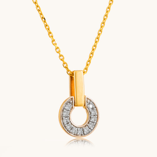 Elevate your elegance with our 18 kt Orb Diamond Pendant from the Spring Edit, priced under 30,000. A perfect addition to your everyday wear jewellery collection, it's also a thoughtful gift for her. Shop now and adorn yourself or a loved one with timeless sophistication