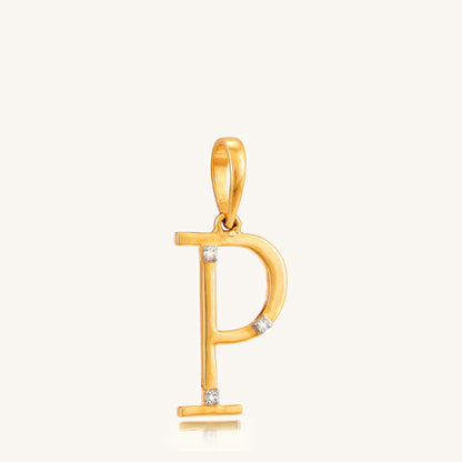 Enhance your everyday style with our delicate 18 kt gold P Diamond Pendant, adding a personal touch to your ensemble. Perfect for elevating your workwear edit, casual look, or everyday outfit, this pendant shines effortlessly. Explore our Under 30,000 collection now to find your perfect piece