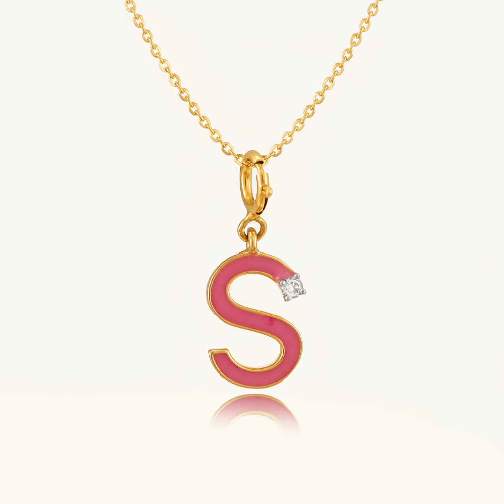 S Pink Diamond Charm
