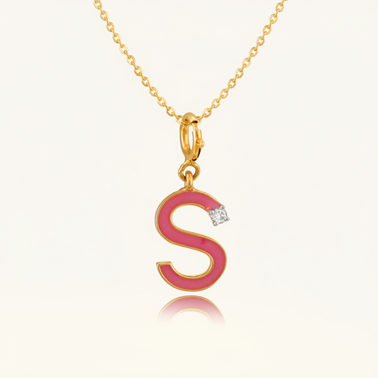 S Pink Diamond Charm