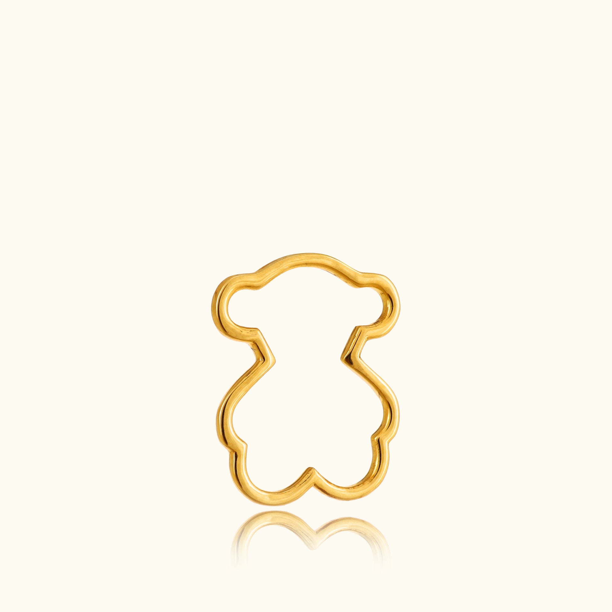 Teddy-shaped pendant in 18kt BIS hallmarked gold, perfect for everyday wear or a meaningful gift from Caratly under Rs. 10,000.