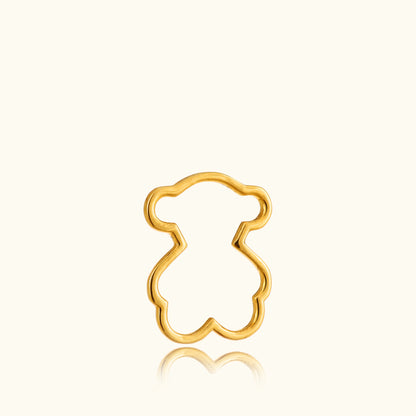 Teddy-shaped pendant in 18kt BIS hallmarked gold, perfect for everyday wear or a meaningful gift from Caratly under Rs. 10,000.