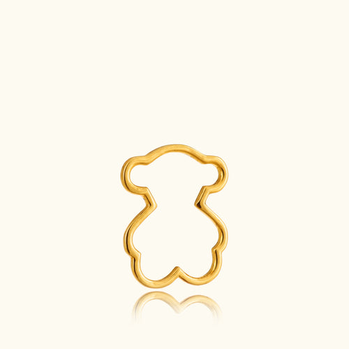 Teddy-shaped pendant in 18kt BIS hallmarked gold, perfect for everyday wear or a meaningful gift from Caratly under Rs. 10,000.