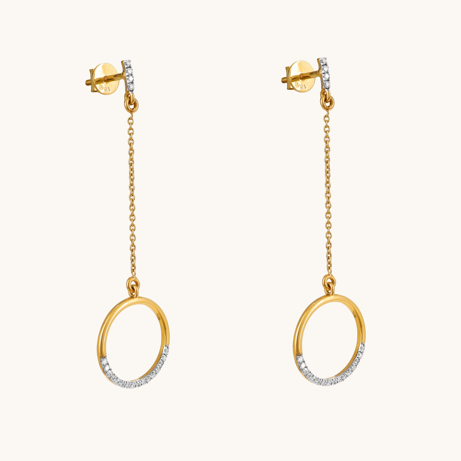 Enhance your ensemble with our 18 kt Dangling Circle Earring from the Spring Edit, priced under Rs. 30,000. Versatile from day to night, this exquisite jewelry piece makes a wonderful addition to her collection and a thoughtful gifting idea. Discover timeless beauty with our Spring Diamond Bracelet from the spring edit collection, also priced under Rs. 30,000. 