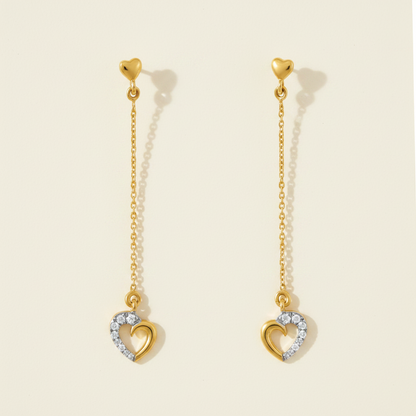 Dropping Heart Earring