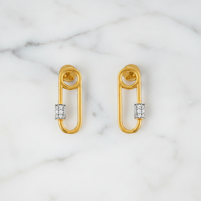 Pin Diamond Earring