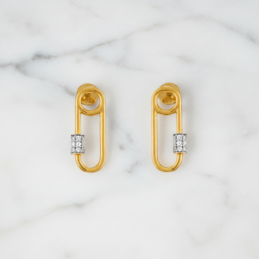 Pin Diamond Earring