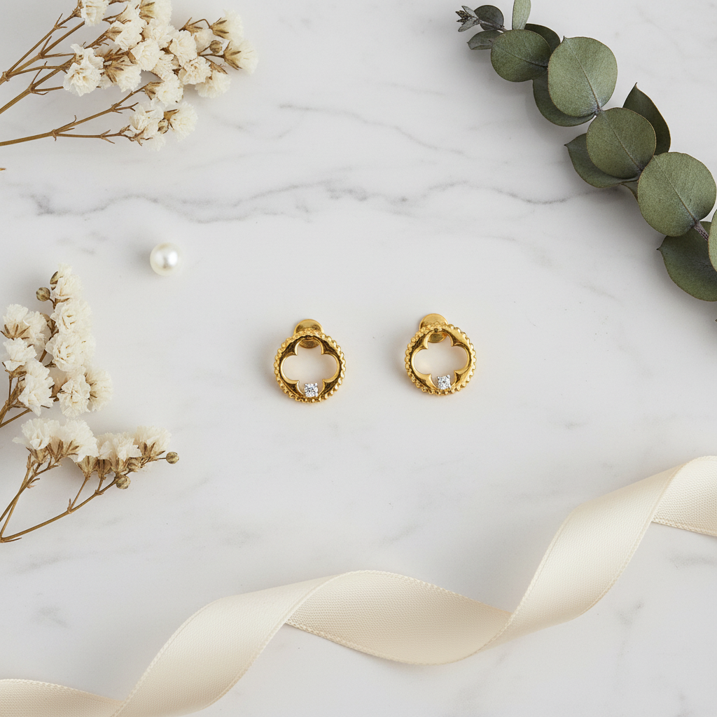 Flower Cutter Earring