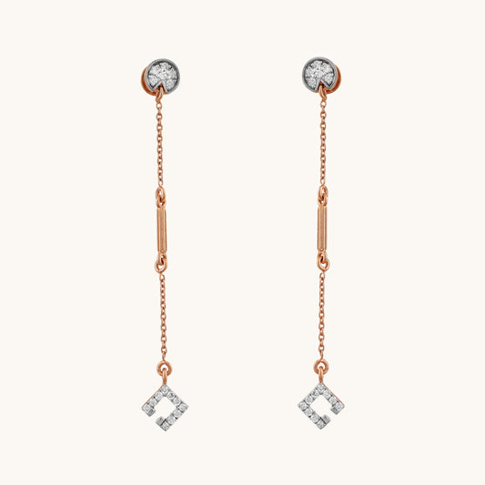 Elevate your style with our Spring Edit: playful 18 kt Pacman Diamond Earrings, a chic jewelry piece perfect for transitioning effortlessly from day to night. Priced under Rs. 30,000, it's a stylish addition to any ensemble and a fantastic gifting option for her. Shop now for a touch of fun and elegance. 