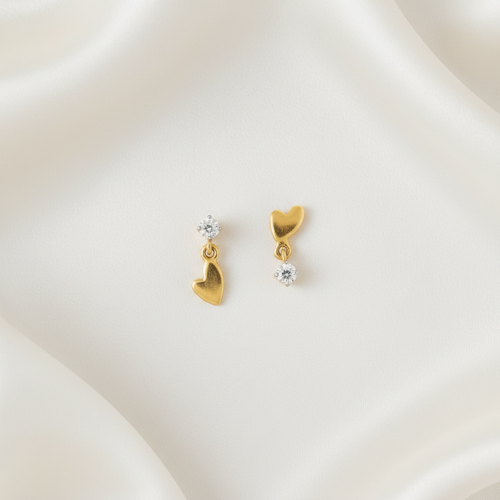 Dangling Heart Earring