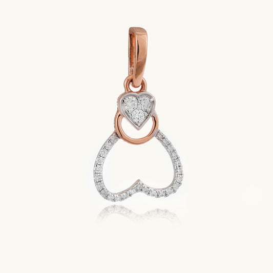 Soul Diamond Pendant in 18kt gold with VVS diamonds, IGI-certified, perfect for everyday wear or gifting under Rs. 25,000.