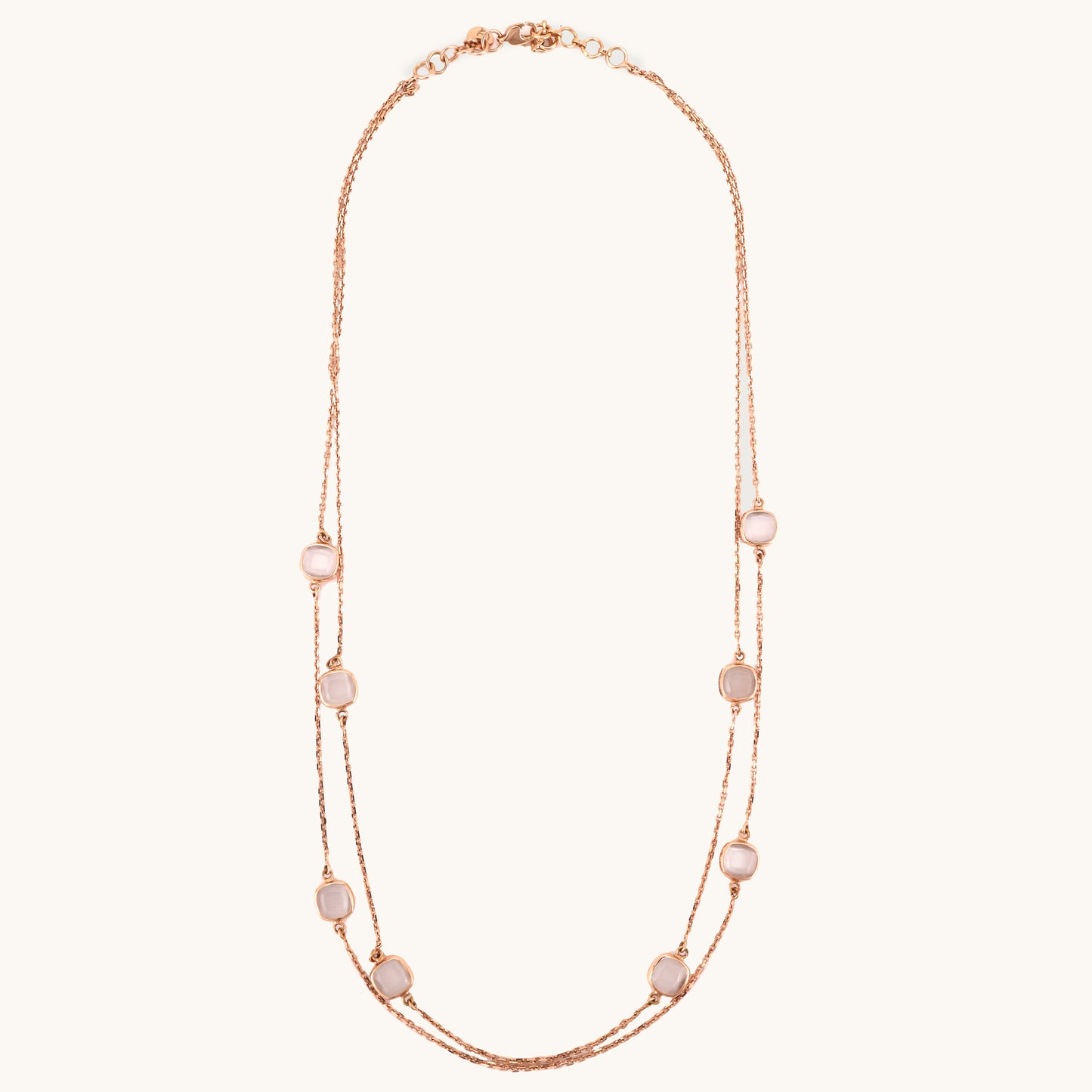 RoséLace Gold Necklace in 18kt gold under Rs. 1,00,000—luxury fine jewellery for graceful styling.