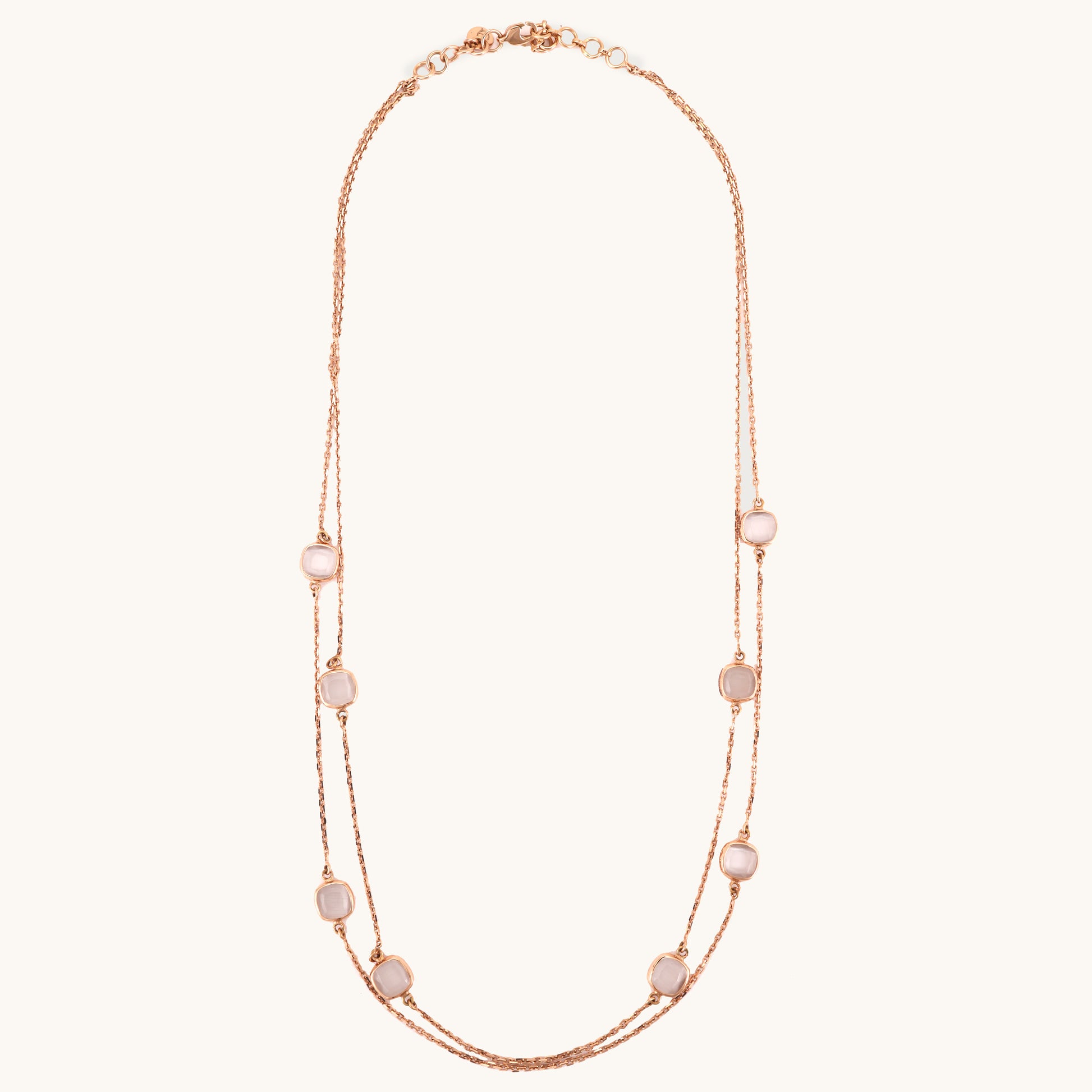 RoséLace Gold Necklace in 18kt gold under Rs. 1,00,000—luxury fine jewellery for graceful styling.