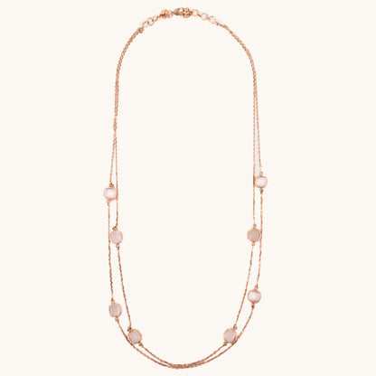 RoséLace Gold Necklace in 18kt gold under Rs. 1,00,000—luxury fine jewellery for graceful styling.