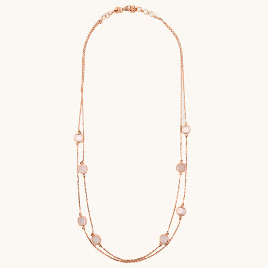 RoséLace Gold Necklace in 18kt gold under Rs. 1,00,000—luxury fine jewellery for graceful styling.