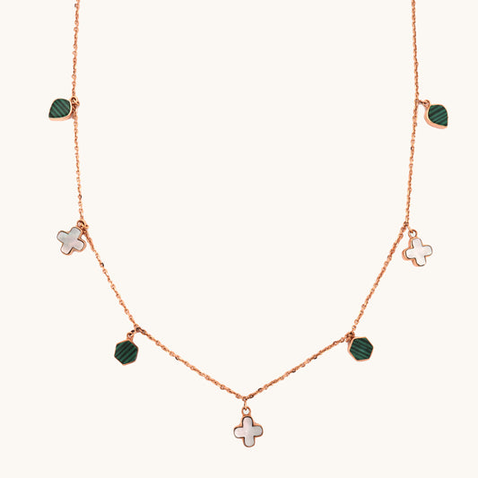 Lucky Charm Necklace in 18kt hallmarked gold under Rs. 80,000—fine jewellery for gifting & daily elegance.