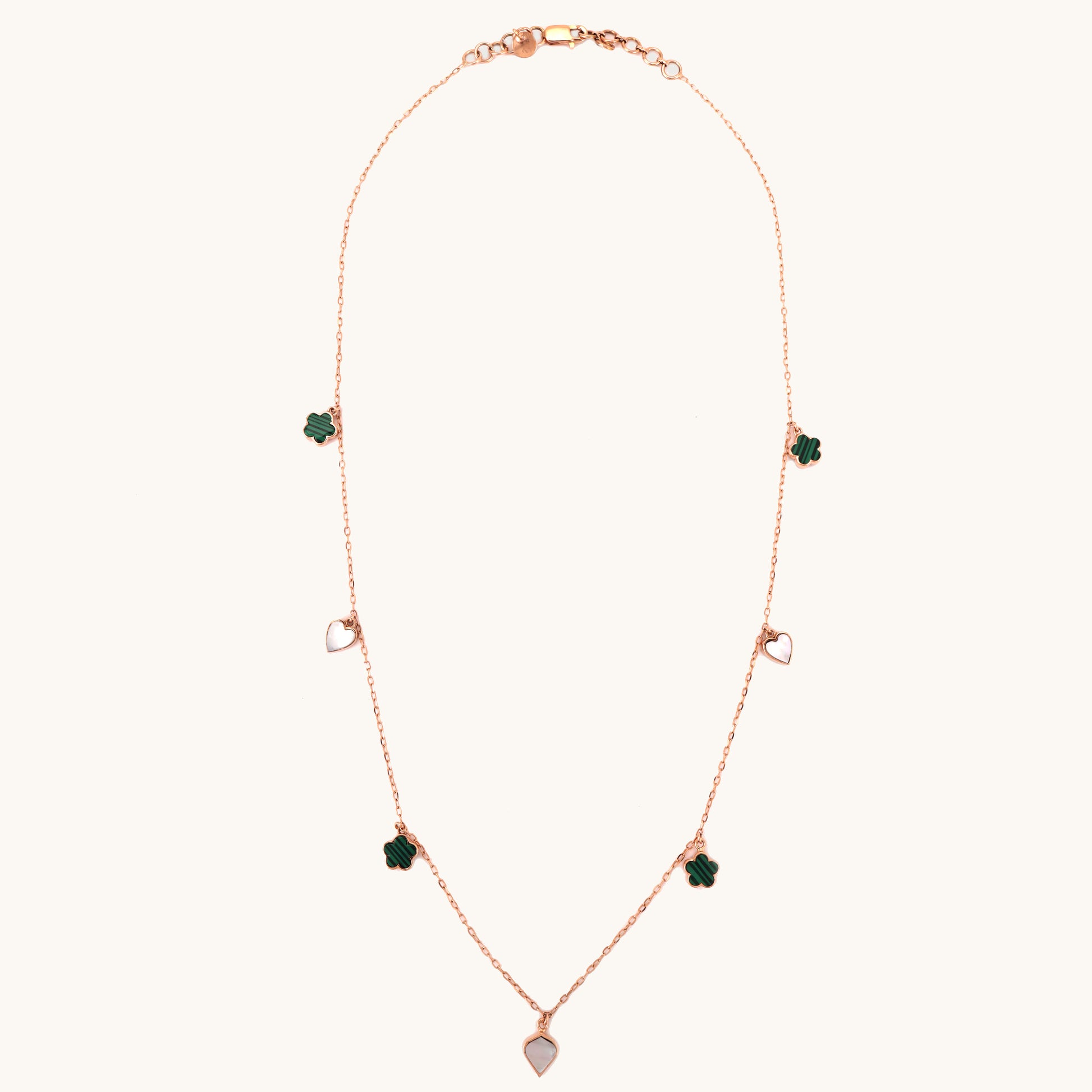 Heart & Clover Necklace in 18kt gold under 60,000—fine jewellery for love, luck & daily wear.