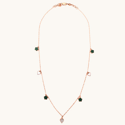 Heart & Clover Necklace in 18kt gold under 60,000—fine jewellery for love, luck & daily wear.