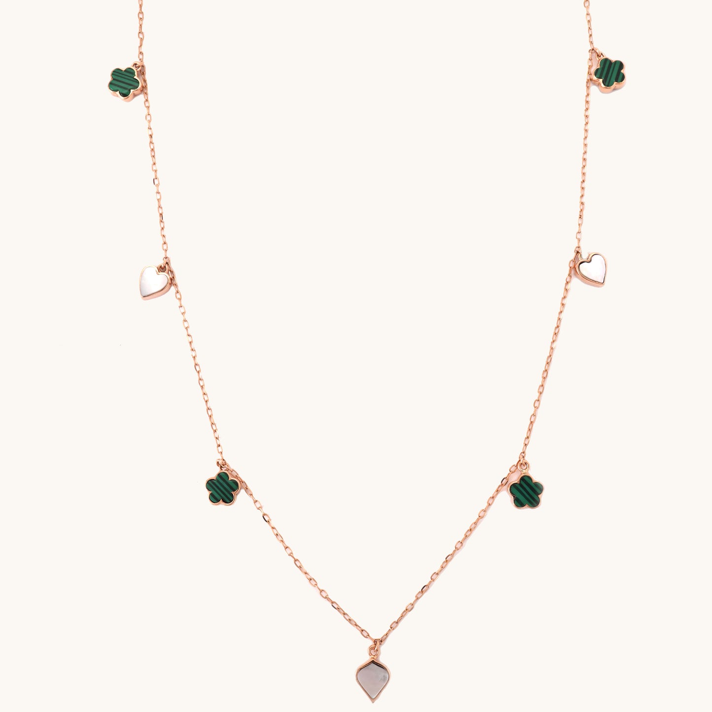 Heart & Clover Necklace in 18kt gold under 60,000—fine jewellery for love, luck & daily wear.