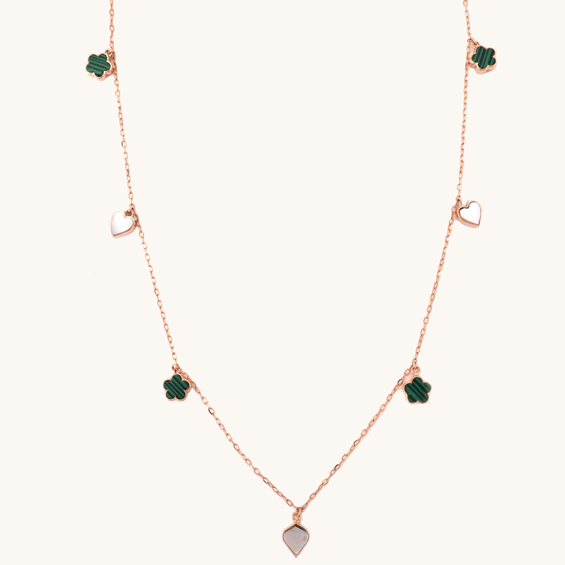 Heart & Clover Necklace in 18kt gold under 60,000—fine jewellery for love, luck & daily wear.