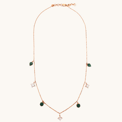 Celestial Charm Necklace in 18kt gold—luxury fine jewellery with cosmic flair under 80,000.