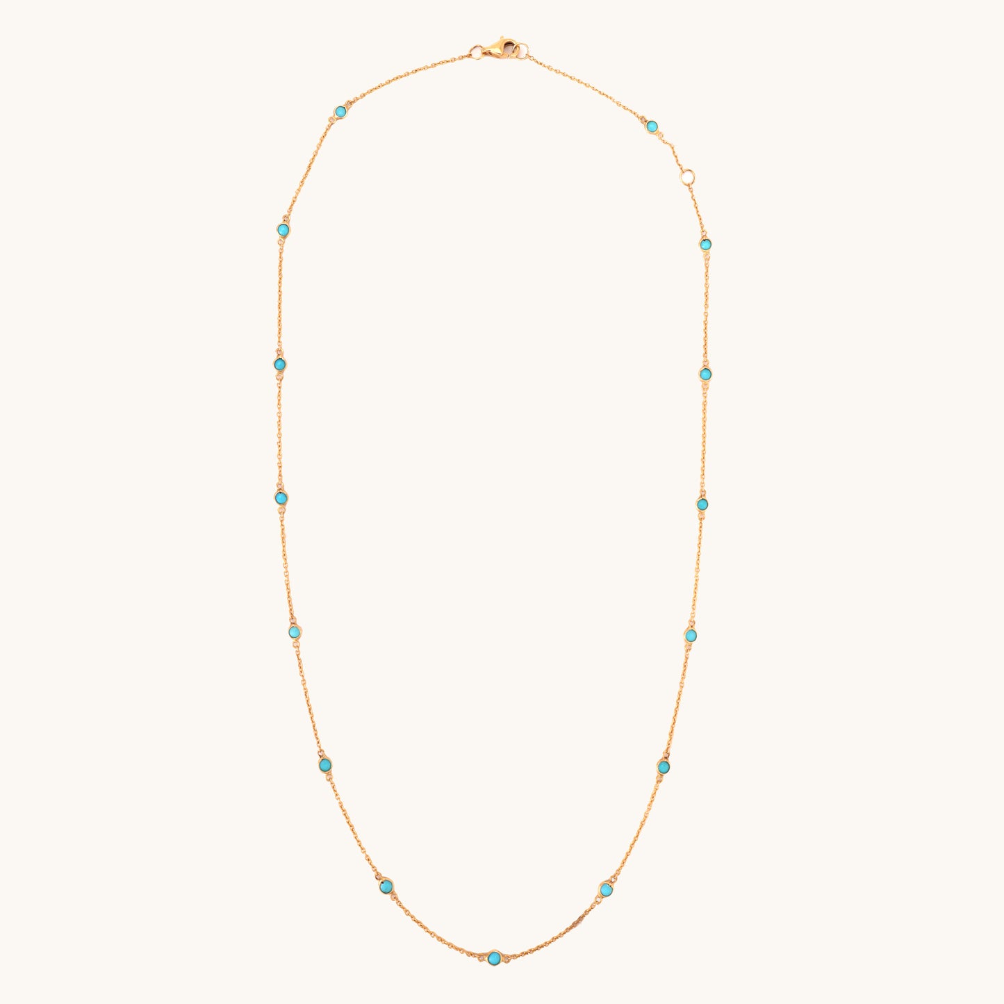 18kt gold aqua necklace. Fine jewellery under ₹50,000. Chic, modern, gift-worthy for her.