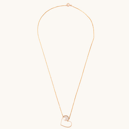 18kt gold Love Loop Necklace—affordable luxury fine jewellery for women.