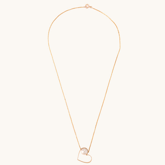 18kt gold Love Loop Necklace—affordable luxury fine jewellery for women.