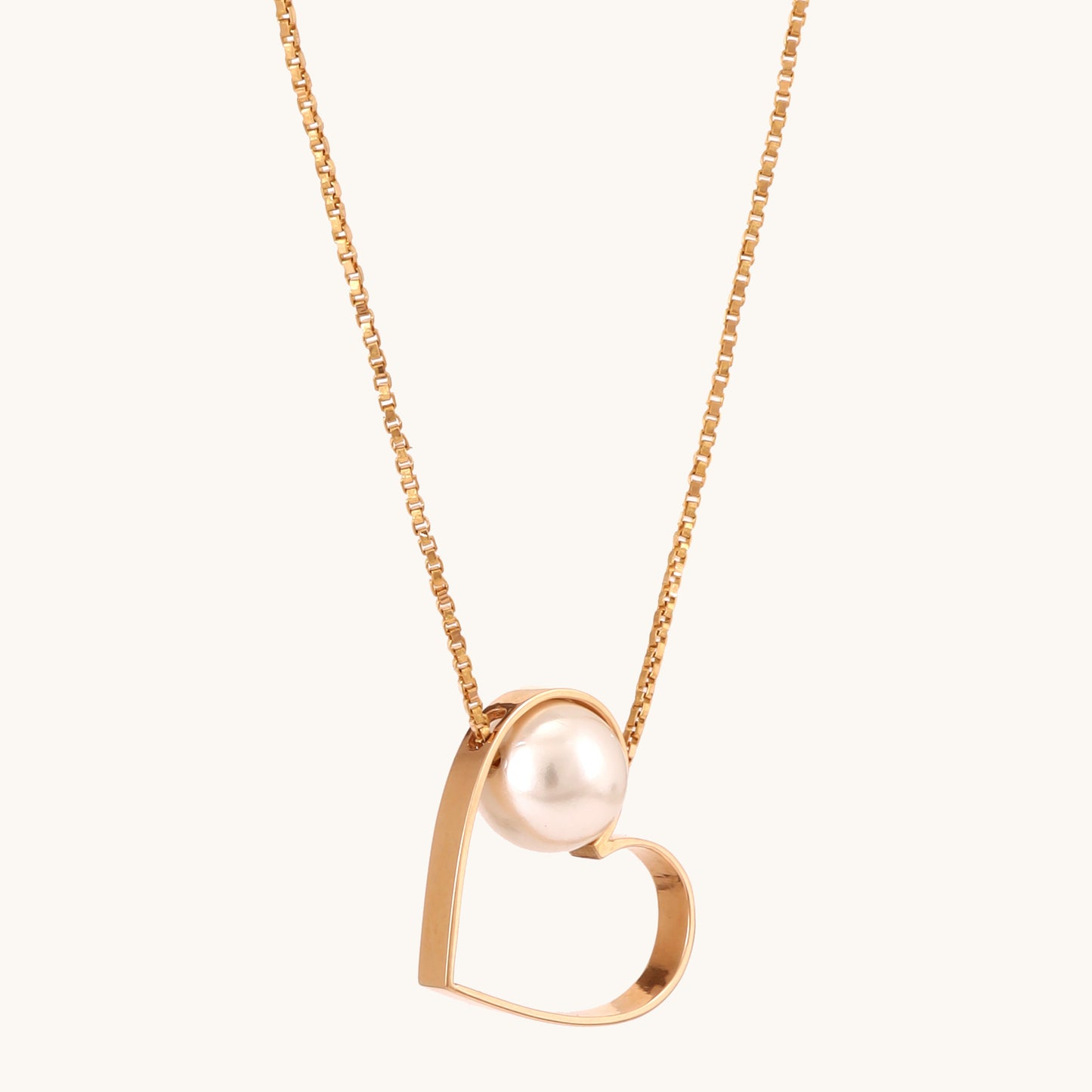 18kt gold Love Loop Necklace—affordable luxury fine jewellery for women.
