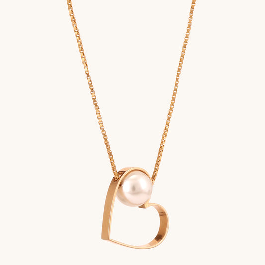 18kt gold Love Loop Necklace—affordable luxury fine jewellery for women.