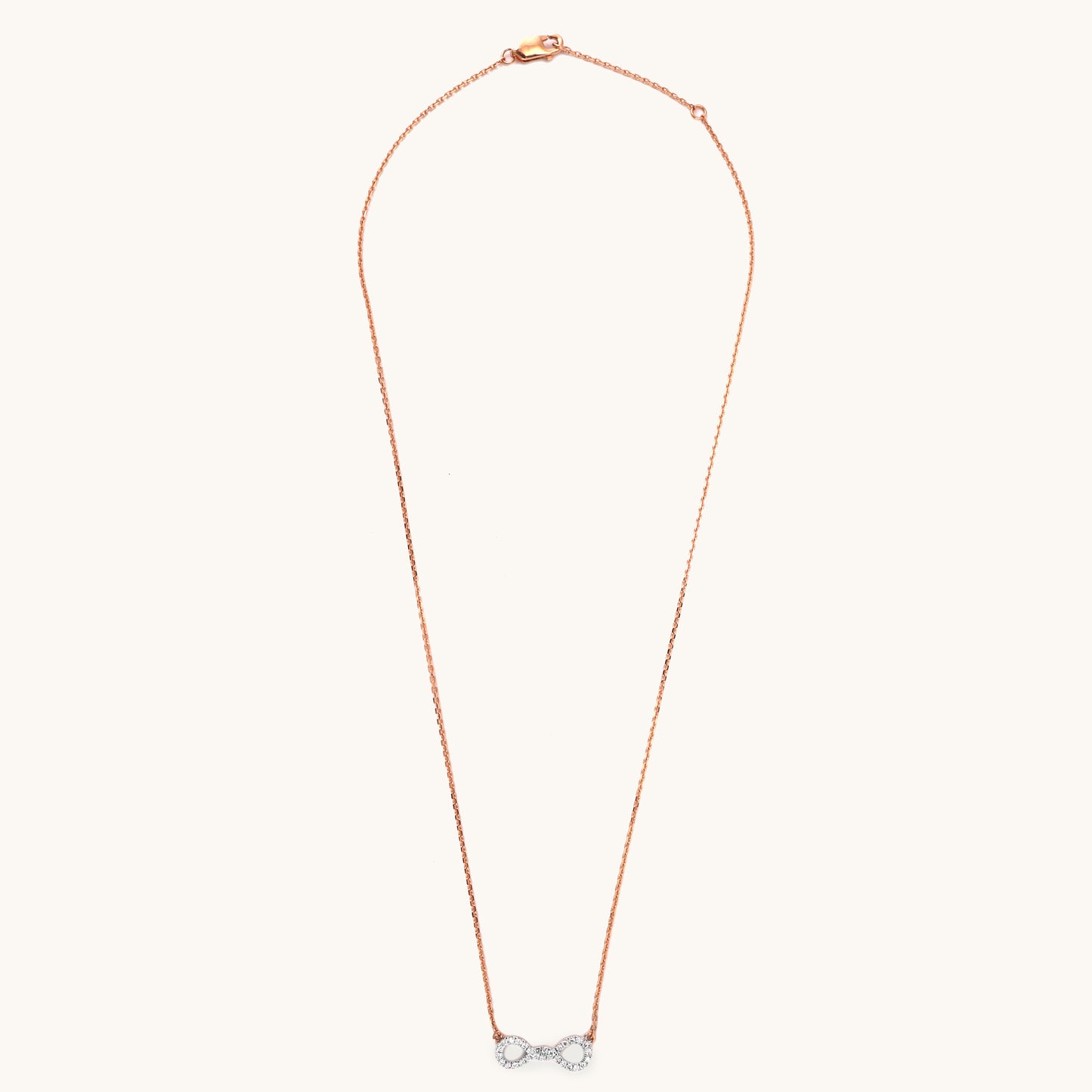 18kt gold Gleam Fall Necklace with VVS diamonds—luxury fine jewellery under ₹80,000 for women.