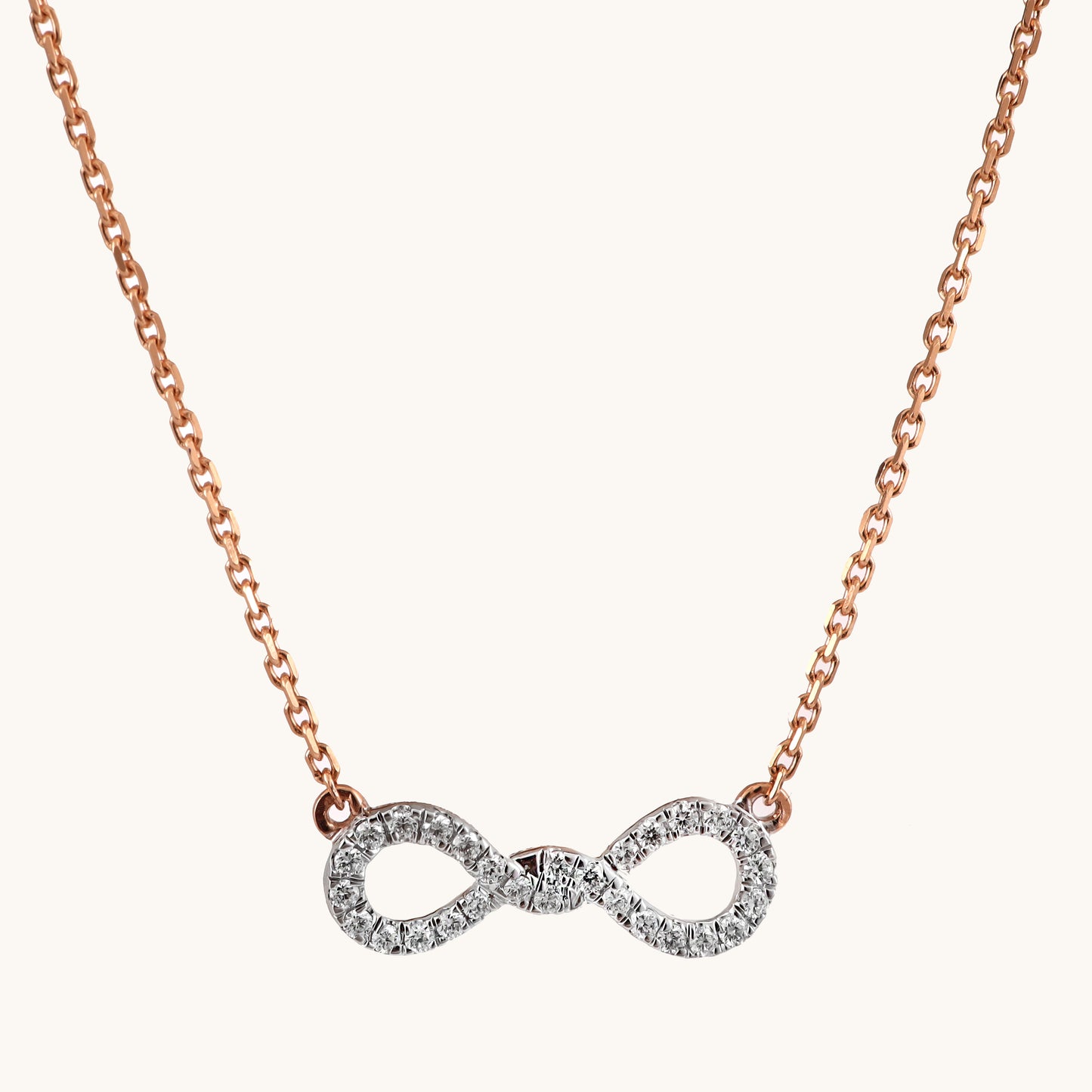 18kt gold Gleam Fall Necklace with VVS diamonds—luxury fine jewellery under ₹80,000 for women.