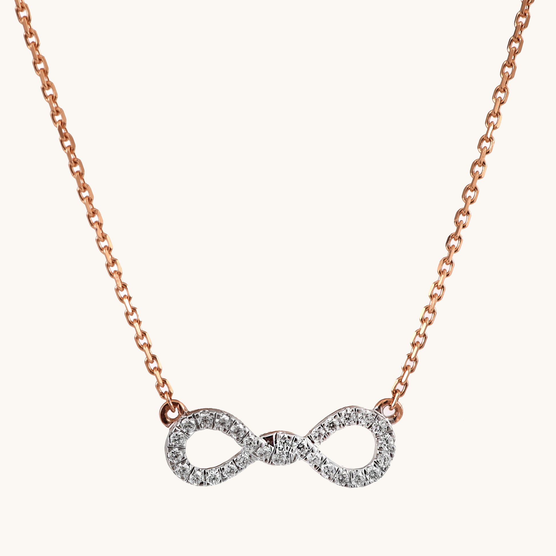 18kt gold Gleam Fall Necklace with VVS diamonds—luxury fine jewellery under ₹80,000 for women.