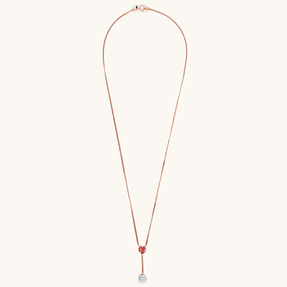 18kt gold Heart Drop Necklace with VVS diamonds—luxury fine jewellery under ₹80,000 for women.