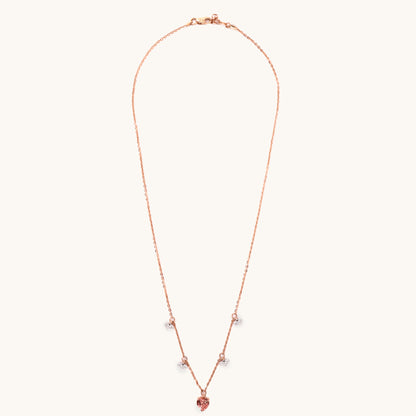 18kt gold Heart Charm Necklace with VVS diamonds—luxury fine jewellery under ₹80,000 for women.