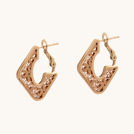 Filigree Gold Earrings