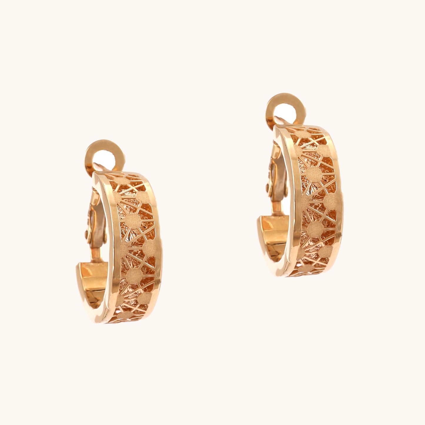 Geometric Gold Earrings