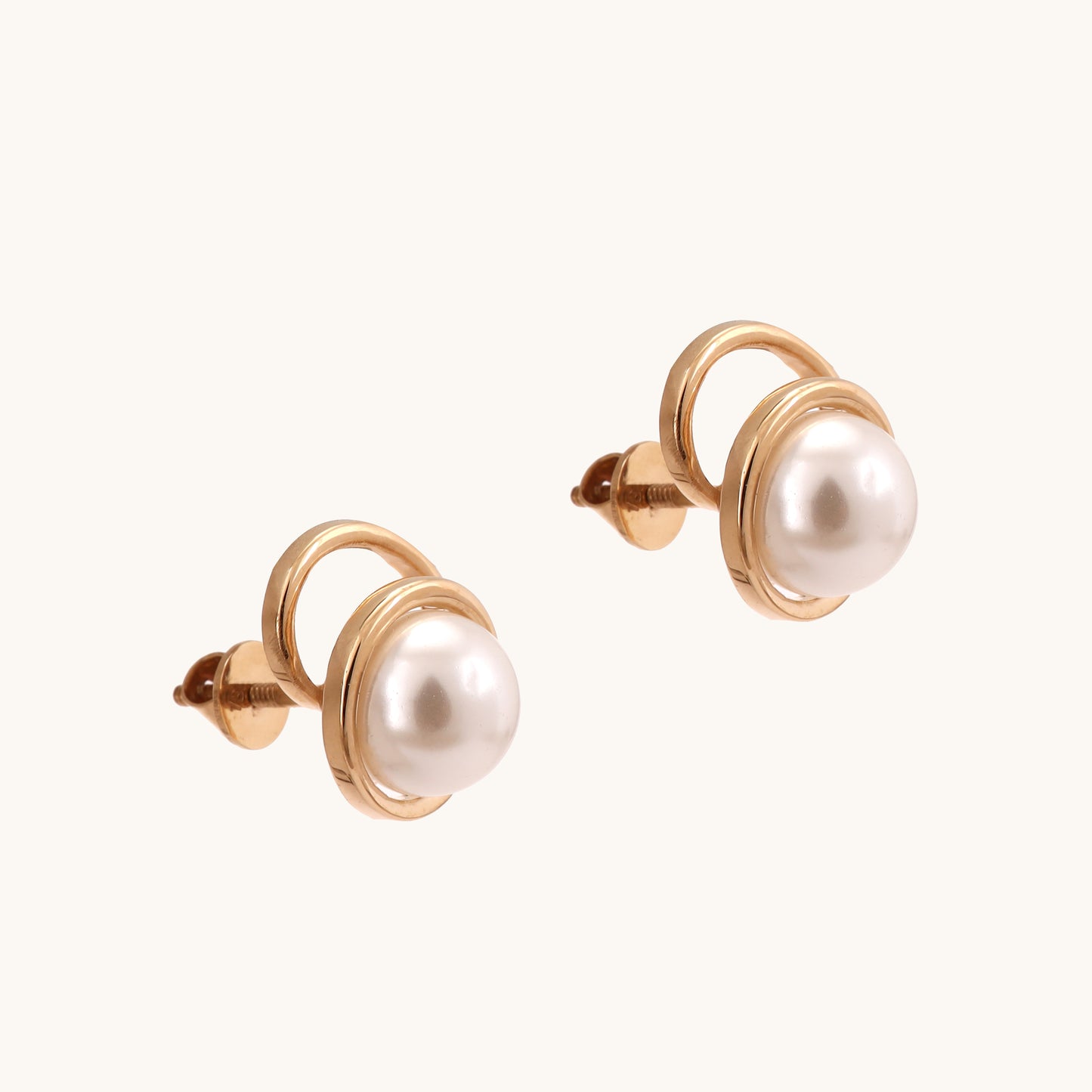 Pearl Loop Earrings