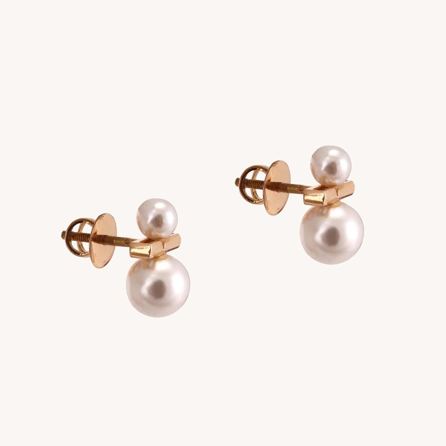 Double Pearl Earrings