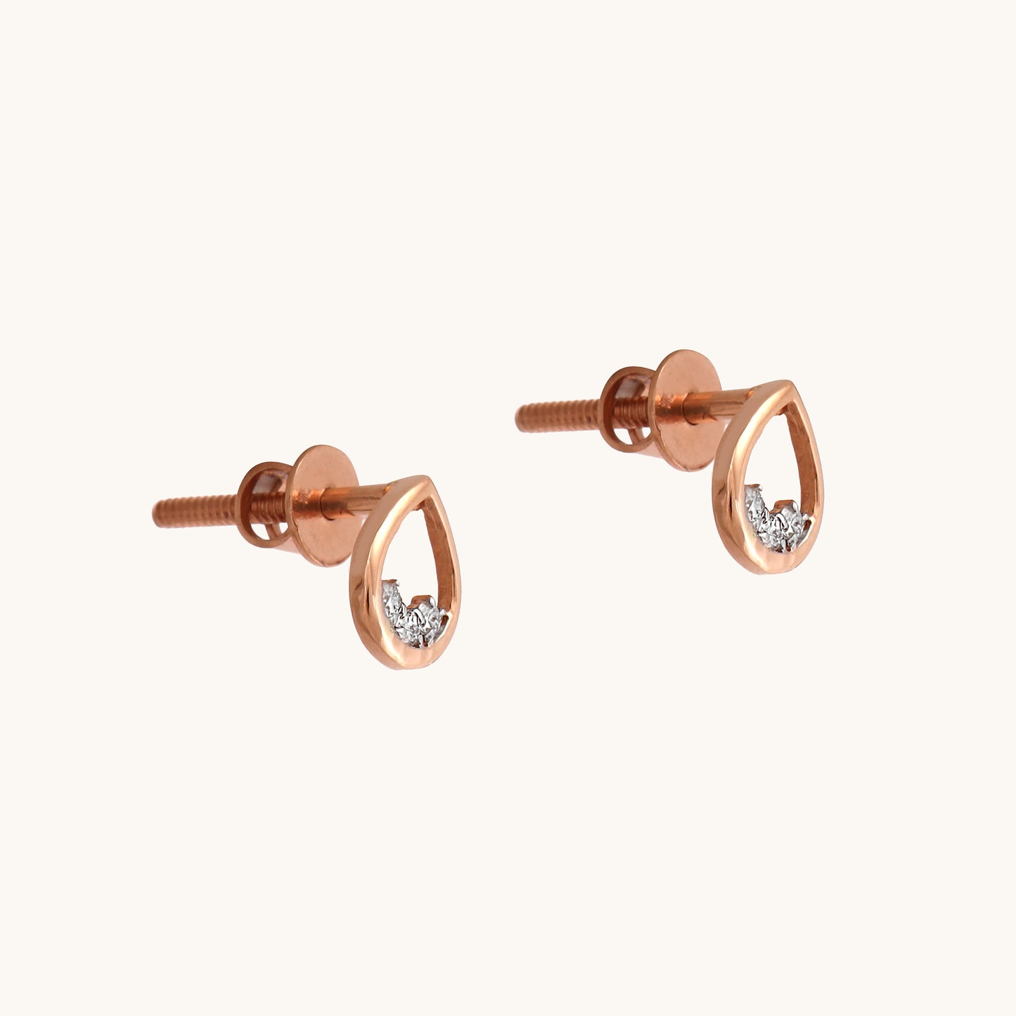 Pear Gold Earrings
