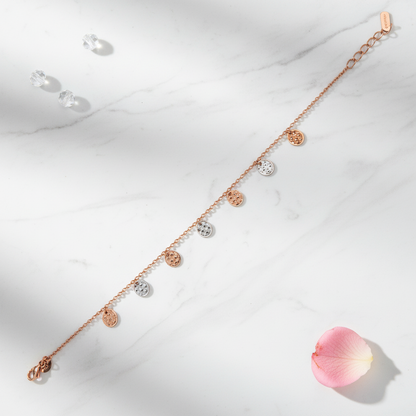 Dual-Tone Charm Bracelet