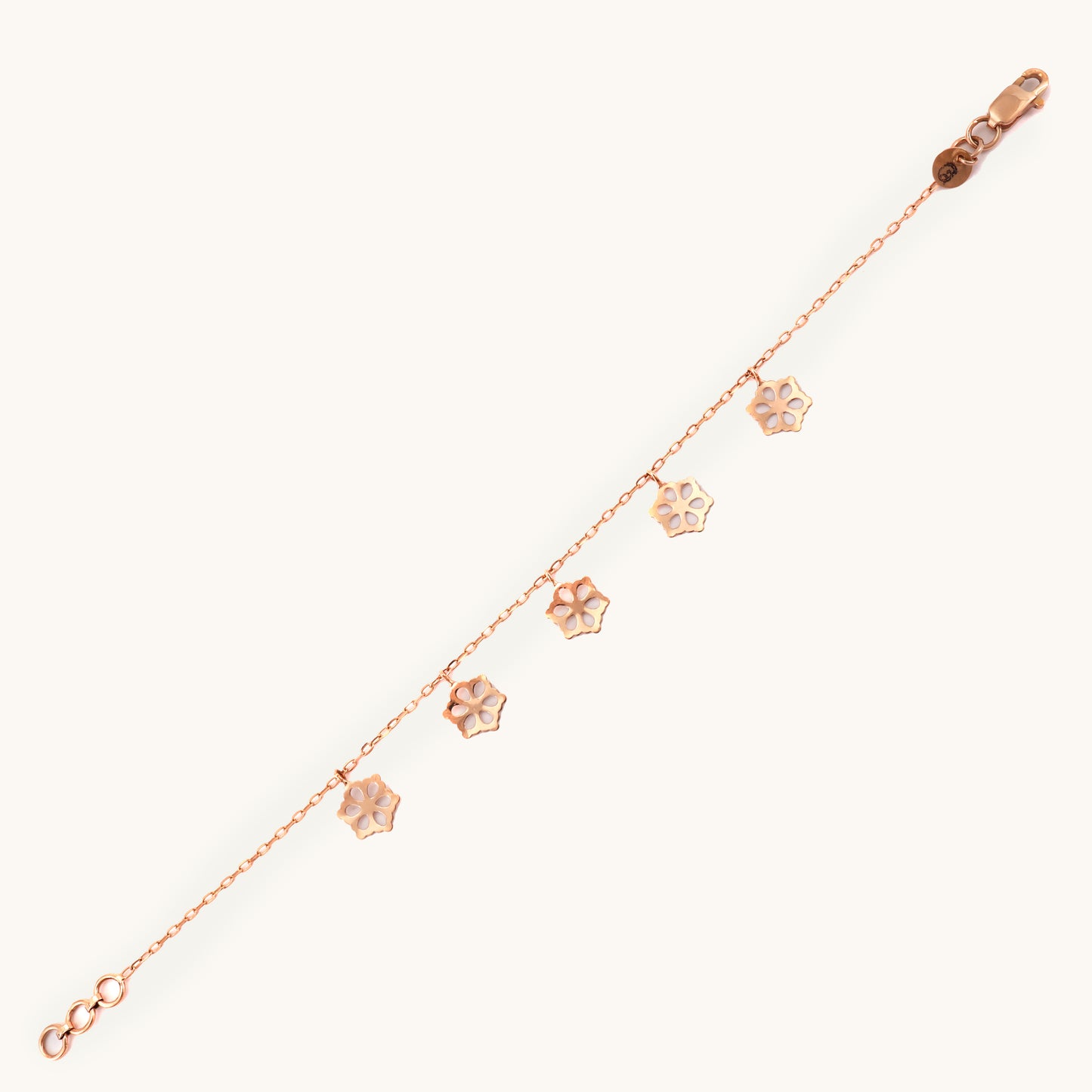 Star Charm Bracelet in 18kt gold under Rs. 30,000—delicate fine jewellery for daily wear.