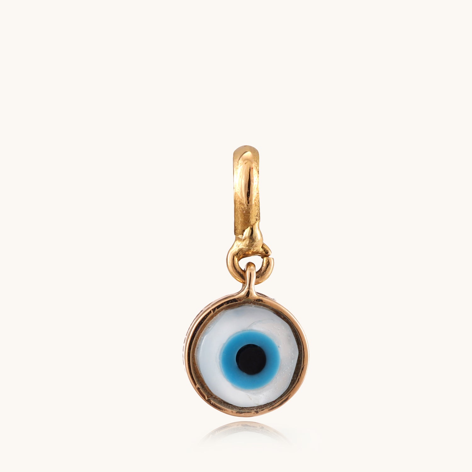 Blue Evil-Eye Pendant in 18kt gold—stylish fine jewellery under ₹10,000.