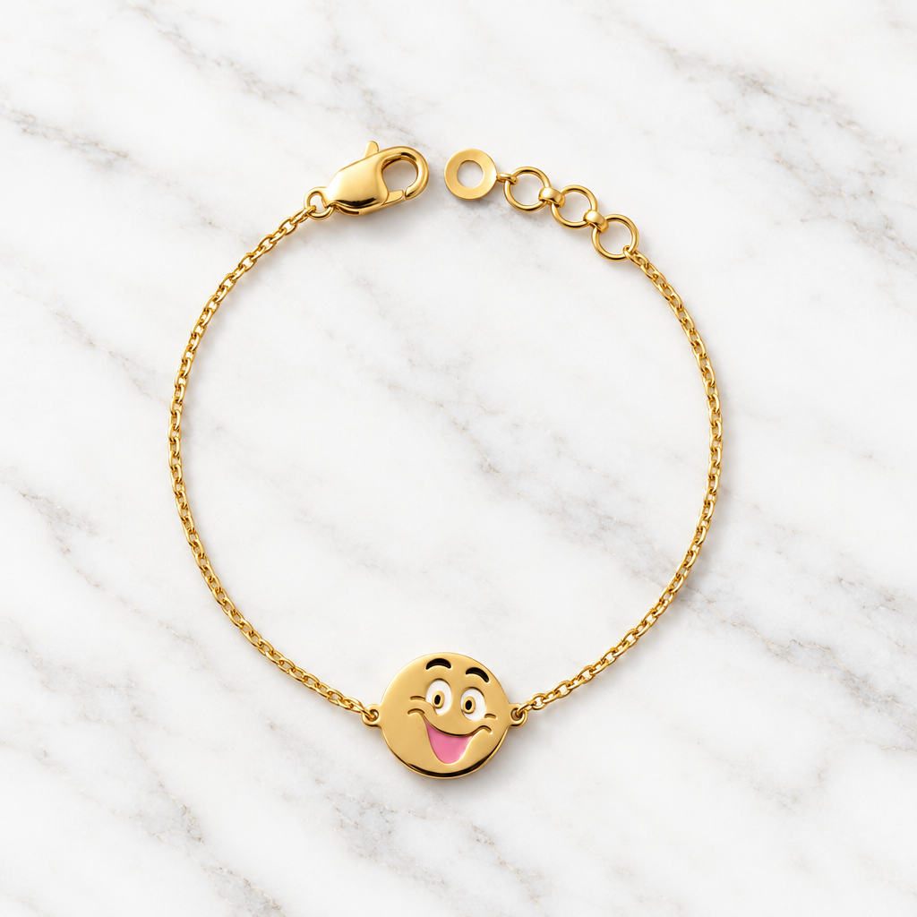 Laughing Face Gold Bracelet
