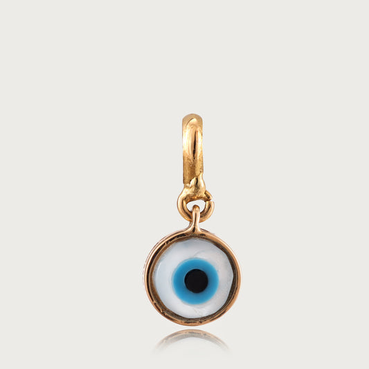 Blue Evil-Eye Pendant in 18kt gold—stylish fine jewellery under ₹10,000.
